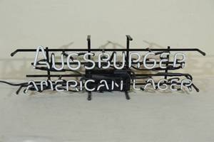 lot 51 image: Augsburger American Lager Neon Beer Sign
