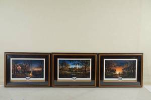 lot 68 image: Terry Redlin Framed Museum Art Print Set
