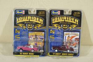 lot 132 image: Revell Lowrider Magazine Cars - Buick Regal, Chevy Monte Carlo
