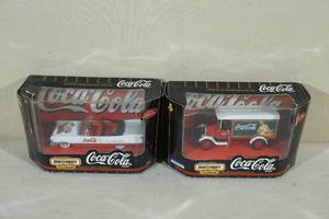 lot 148 image: Matchbox Coca-Cola Cars - Cadillac, Ford TT