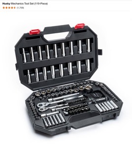 Husky Mechanics Tool Set (119-Piece). See Pictures