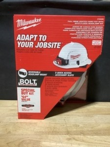 Milwaukee 450 Lumens LED SpotFlood Headlamp with Hardhat. See Pictures