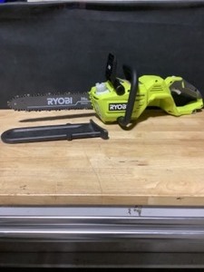 RYOBI 40V Brushless 14 in. Cordless Battery Chainsaw (Tool Only). See Pictures