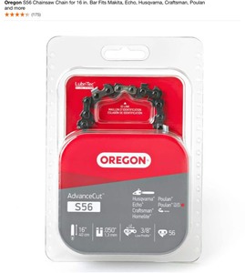 Oregon S56 For 16 in. Bar, S52 For 14 in. Bar & H78 For 20 in. Bar Chainsaw Chains. See Pictures