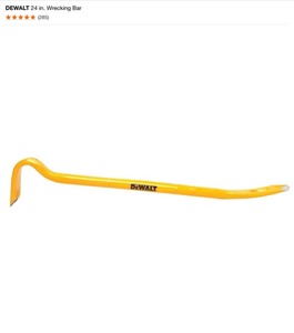DEWALT TOUGHSYSTEM 2.0 Deep Tray (2-Pack)s &  24 in. Wrecking Bar. See Pictures