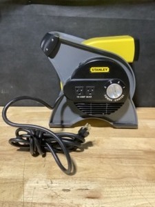 Stanley Heavy-Duty Pivoting High-Velocity Blower Fan with Outlet. See Pictures