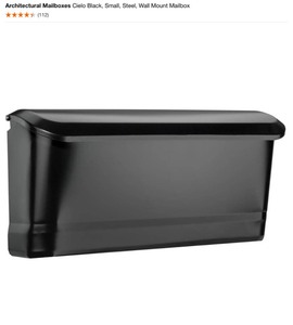 Architectural Mailboxes Ceilo Black Wall Mount & Sequoia Black Heavy Duty Post Mount MailBox. See Pictures