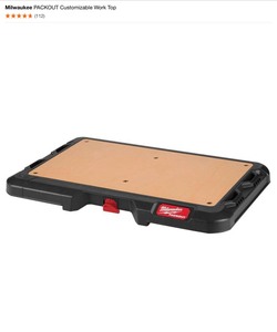 lot 3 image: Milwaukee PACKOUT Customizable Work Top & PACKOUT 18.6 in. Tool Storage Crate Bin with Carrying Handles. See Pictures