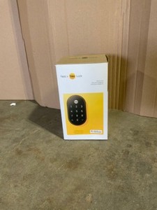 lot 12 image: Google Nest x Yale Lock - Tamper-Proof Smart Deadbolt Lock with Nest Connect - Oil Rubbed Bronze. See Pictures
