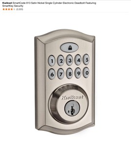 lot 50 image: Various Colors and Designs of Kwikset Smartcode & PowerBolt 2 Electronic Deadbolts. Various Conditions. See Pictures