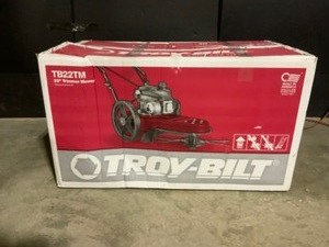 lot 68 image: Troy-Bilt 22 in. 140 cc Gas Walk Behind String Trimmer Mower. See Pictures