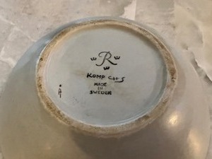 lot 16 image: Rorstrand Keramik Man with Deer Bowl by Carl - Harry Stalhane