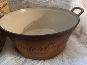lot 50 image: Le Creuset Marmite a Confitures Jam Making Pot with Box
