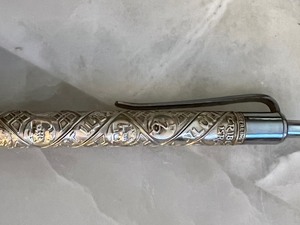 lot 72 image: Rare Vintage Sterling Silver Rolex Ballpoint Pen - Tribes Of Israel