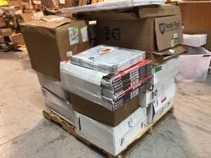 lot 37 image: Pallet with assorted of furnace filter various models and sizes not used see pictures