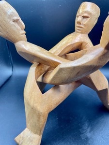 lot 104 image: Hand Carved Wooden Unity Stand
