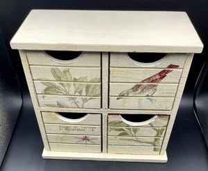 lot 152 image: Creative Four Drawer Decorative Desk Top Cabinet