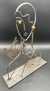 lot 128 image: C Jere Metal Contemporary Art Figurine Piece