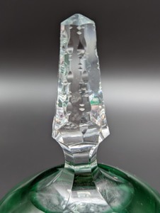 lot 37 image: Three Vintage Colorful Crystal Bells