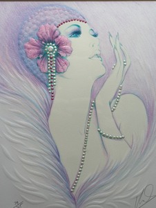 lot 42 image: String of Pearls Framed Numbered Print by Mary Vickers
