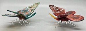 lot 203 image: Amazing Art Glass Butterflies