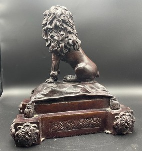 lot 216 image: Decorative Lion Sculpture by Maitland-Smith of Thailand