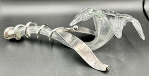 lot 160 image: Stunning Glass and Silver Flower