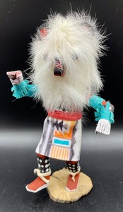 lot 174 image: White Wolf Kachina Doll