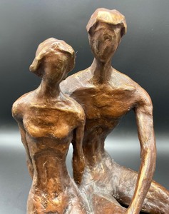 lot 195 image: Figural Couple Resin Statue