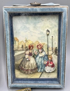 lot 270 image: Three Pieces of Fancy Framed Vintage Art