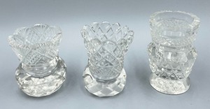 lot 262 image: Crystal and Cut Glass Toothpick Holders