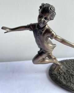 lot 293 image: Whimsical and Fun Children at Play Resin Sculpture