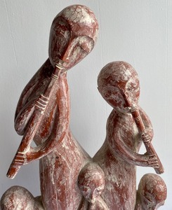 lot 290 image: Musical Playing Figurine Resin Statue