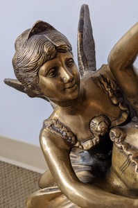 lot 61 image: Large Brass Ballerina Angel Sculpture