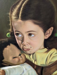 lot 64 image: Framed Oil on Board Painting