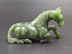 lot 79 image: Pair of Carved Nephrite Jade Figurines