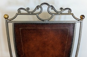 lot 318 image: Ornate Leopard Print Chair