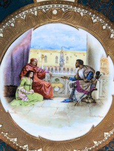 lot 319 image: Royal Vienna Painted Porcelain Plate