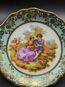 lot 351 image: Limoges Miniature Porcelain Plate