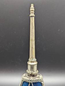 lot 372 image: Moroccan Blue Glass Perfume Bottle
