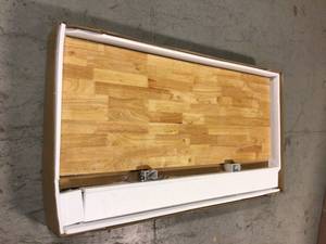 62 in. Adjustable Height Work Table in White by Husky Customer Returns See Pictures