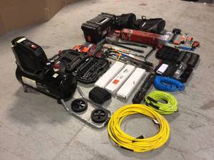 Lot of Mixed Husky Tools and Air Compressor  various models and conditions customer returns See Pictures