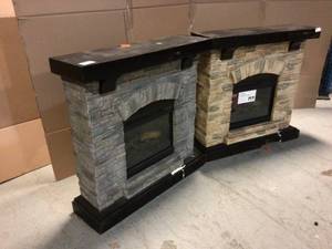 Lot of 2 Fireplaces One unit Damaged See Pictures