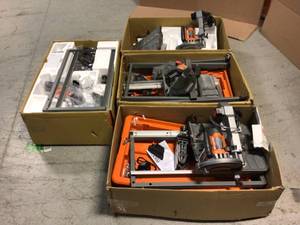 Lot of 4 Assorted Ridgid Tile Saws Customer Returns See Pictures