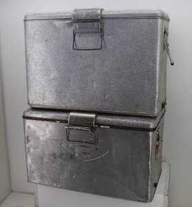 (2) Vintage Metal Coolers