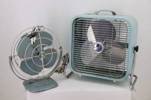 (2) Vintage Fans