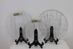 (3) Glass Trays