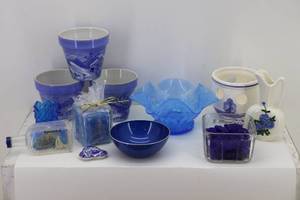 Blue Glassware