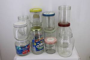 Large Opening Glass Jars