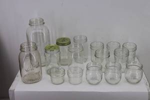 (15) Glass Jars